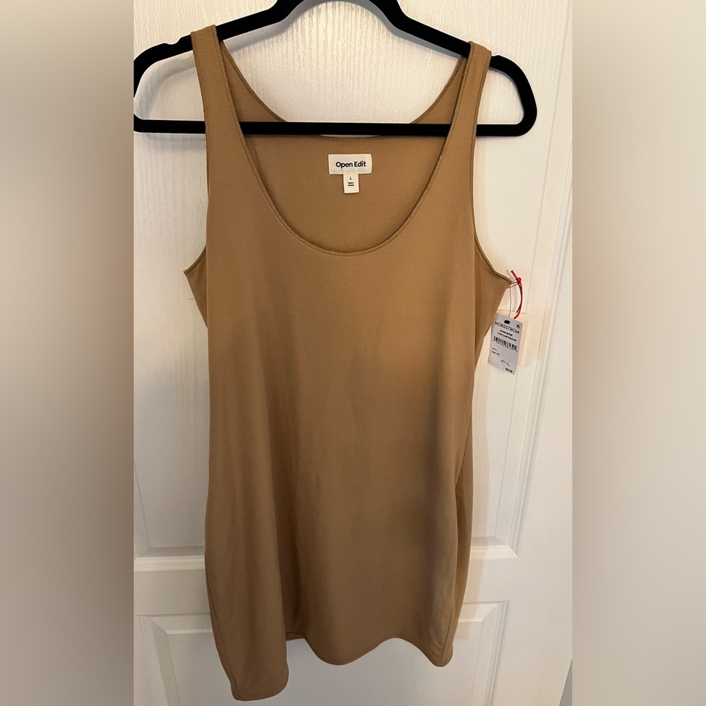 Open Edit Women's Tan Mini Dress